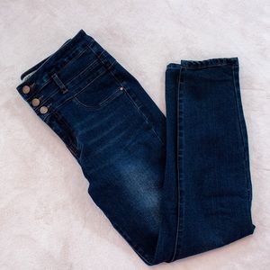 Charlotte Russe dark wash high waist skinny jeans size 4